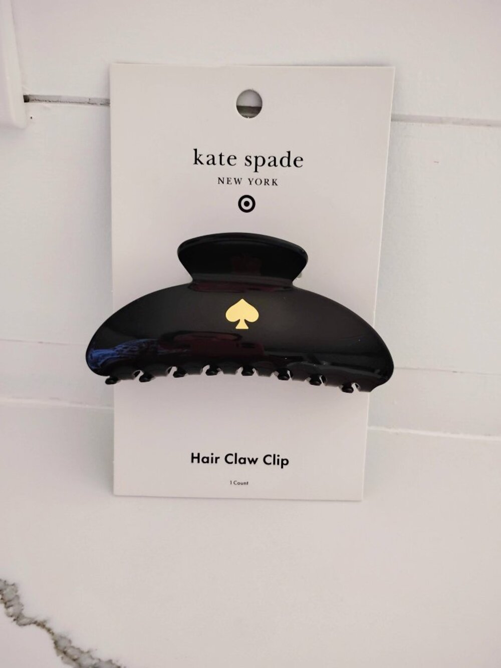 Kate Spade x Target Black Hair Claw Clip NEW